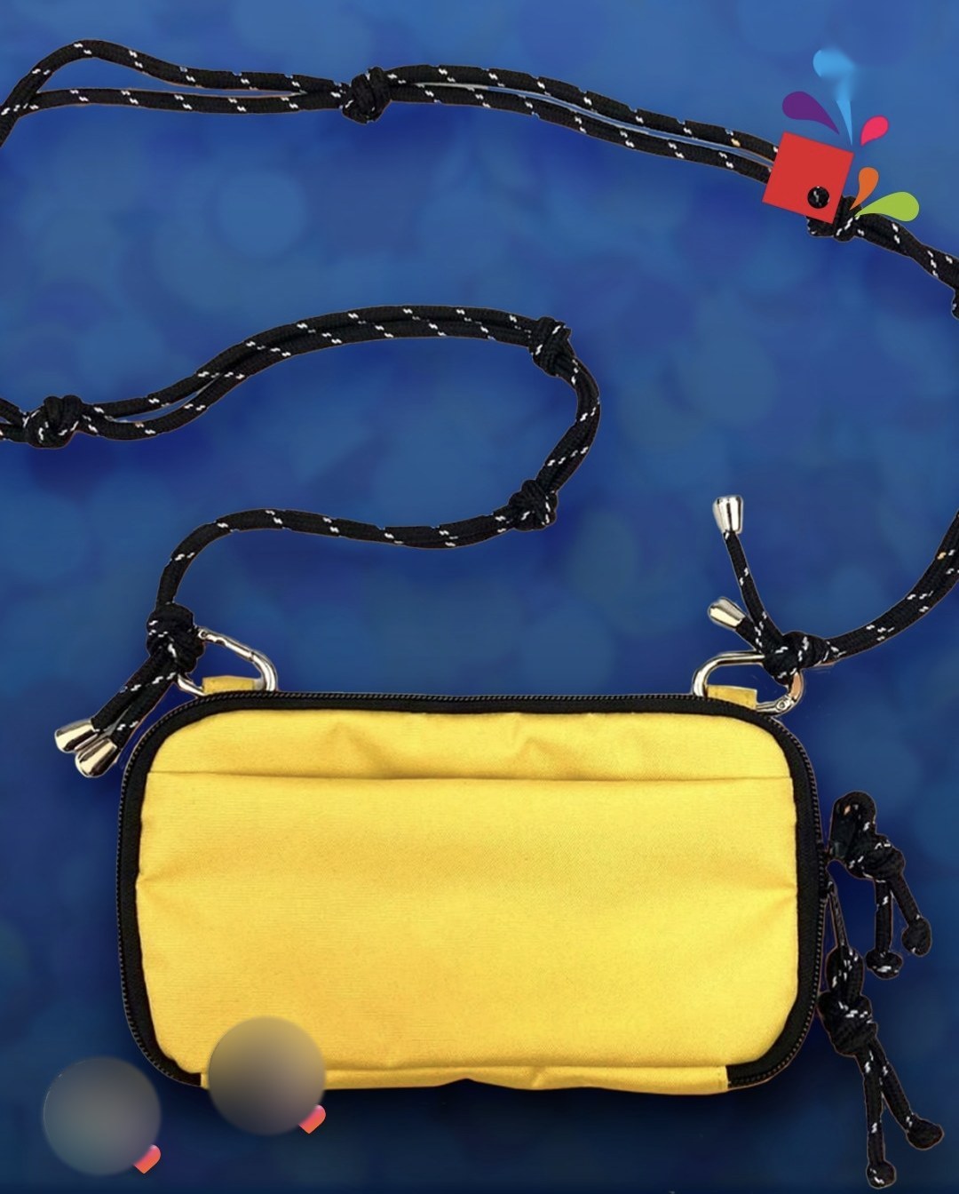 Post da ATO: bolsa amarela com alça de corda para o Carnaval