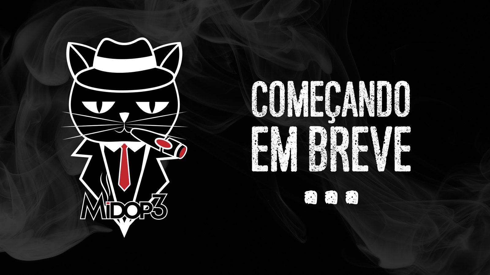 Tela da live Midop3: Começando em breve