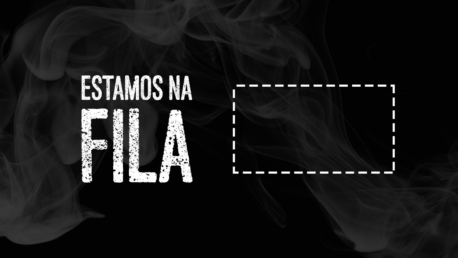 Tela da live Midop3: Estamos na fila, com espaço para a câmera