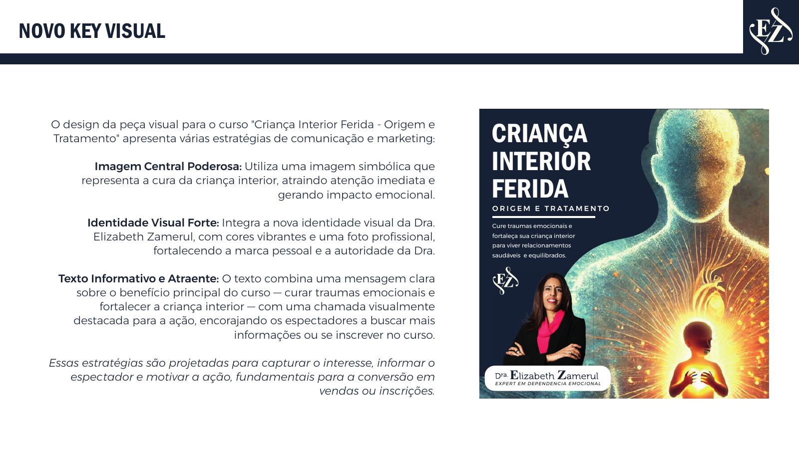 Segunda versão do novo key visual com as estratégias de comunicação